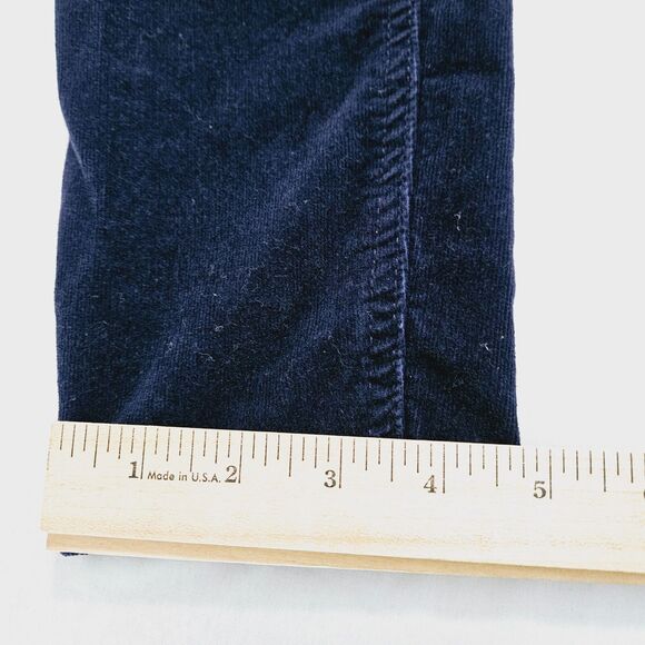 Hydraulic Womens Corduroy Pants Blue Size 6 Cotton Blend Stretch Pockets Button - Picture 5 of 12